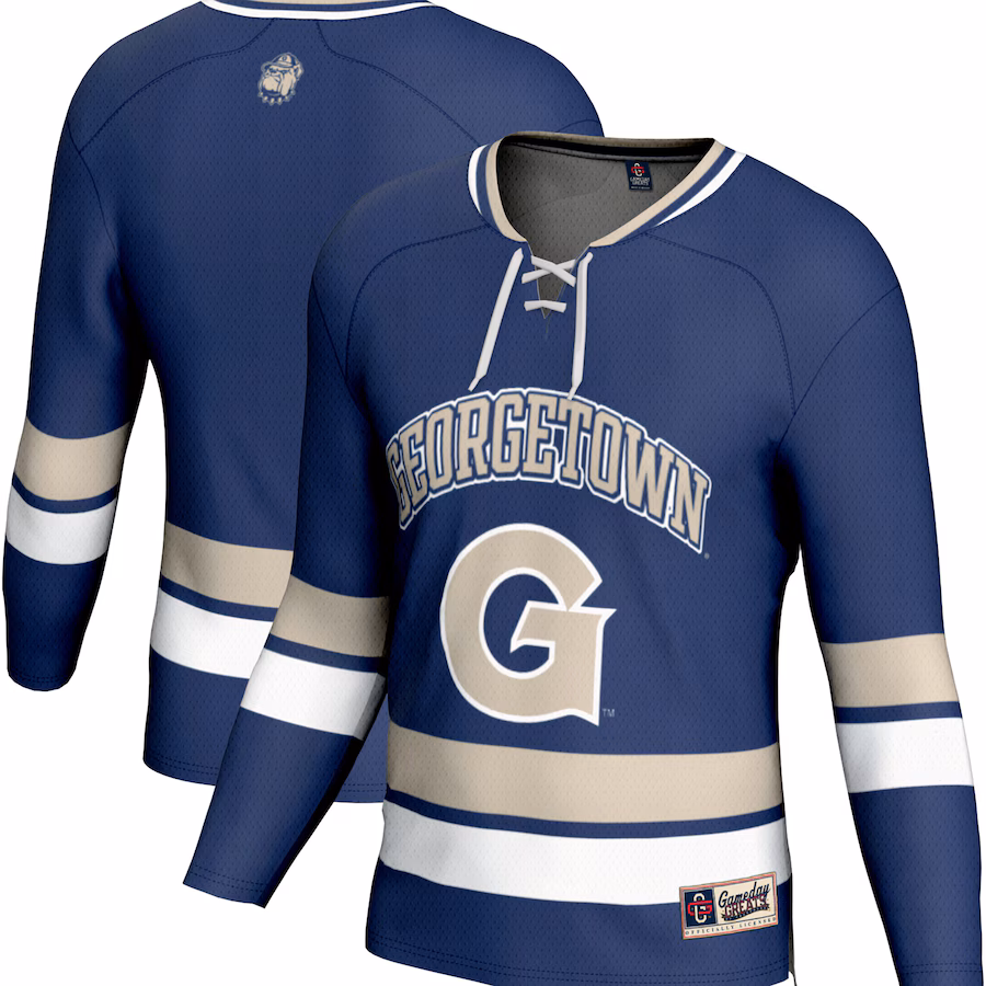 Youth  GameDay Greats Navy Georgetown Hoyas Spirit Hockey Jersey - Puhuasuan