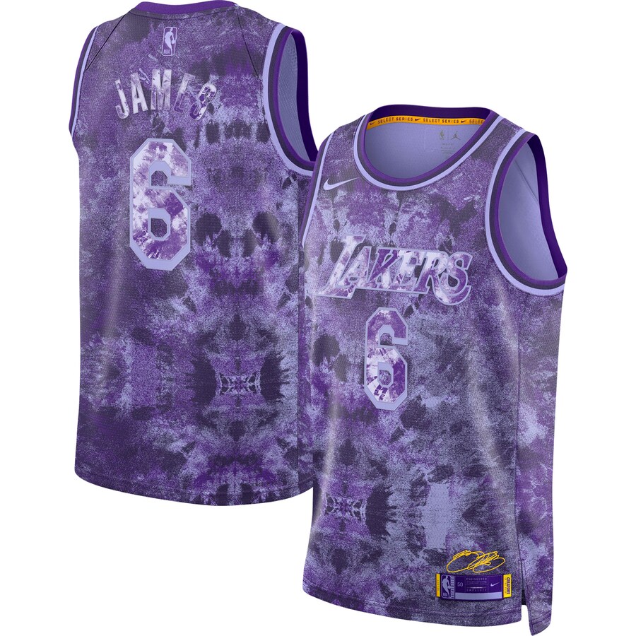 Unisex Los Angeles Lakers LeBron James Nike Purple Select Series Swingman Jersey - Puhuasuan