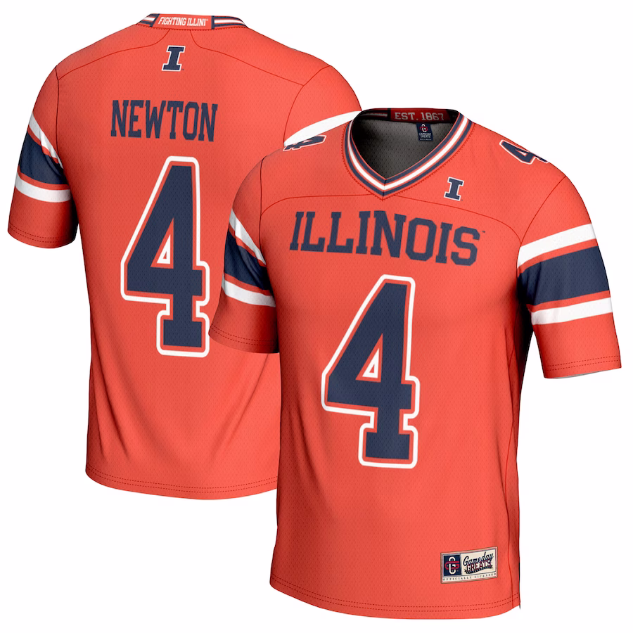 Jer'Zhan Newton Illinois Fighting Illini GameDay Greats Youth NIL Player Football Jersey - Orange - Puhuasuan