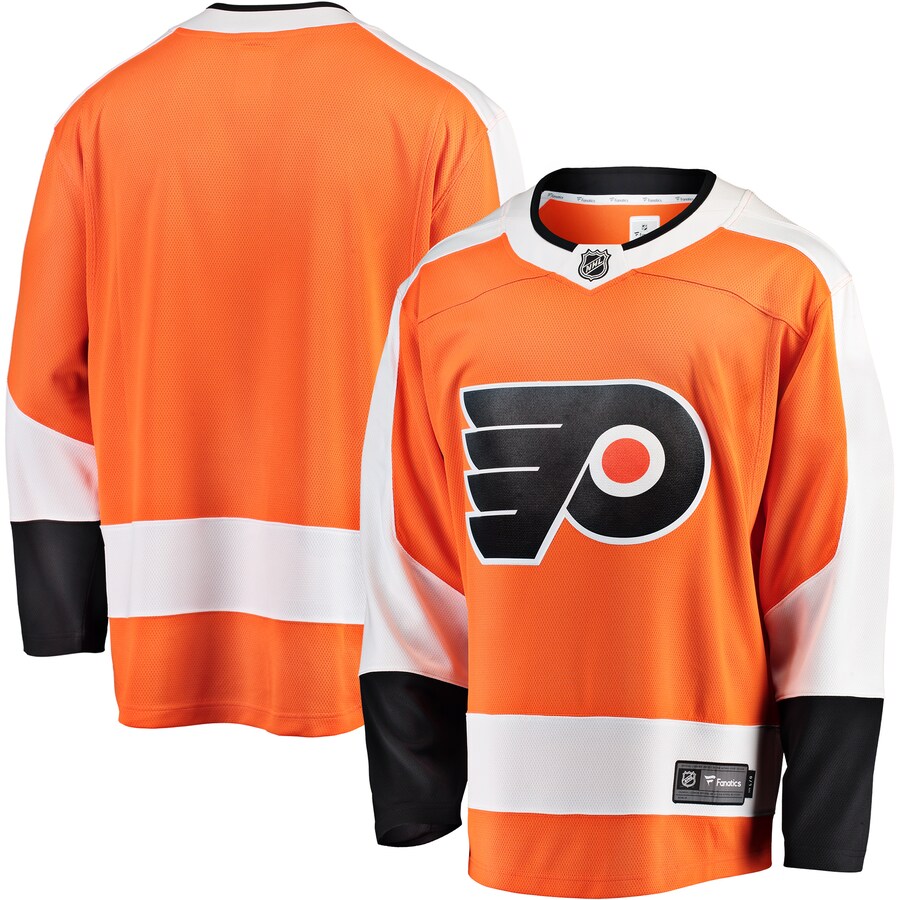 Men's Philadelphia Flyers Fanatics Branded Orange Breakaway Home Jersey - Puhuasuan