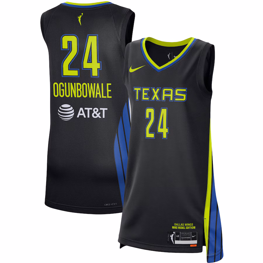 Women's Dallas Wings Arike Ogunbowale Nike Black 2021 Rebel Edition Victory Player Jersey - Puhuasuan