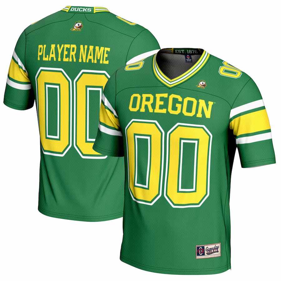 Oregon Ducks GameDay Greats NIL Pick-A-Player Football Jersey - Green - Puhuasuan