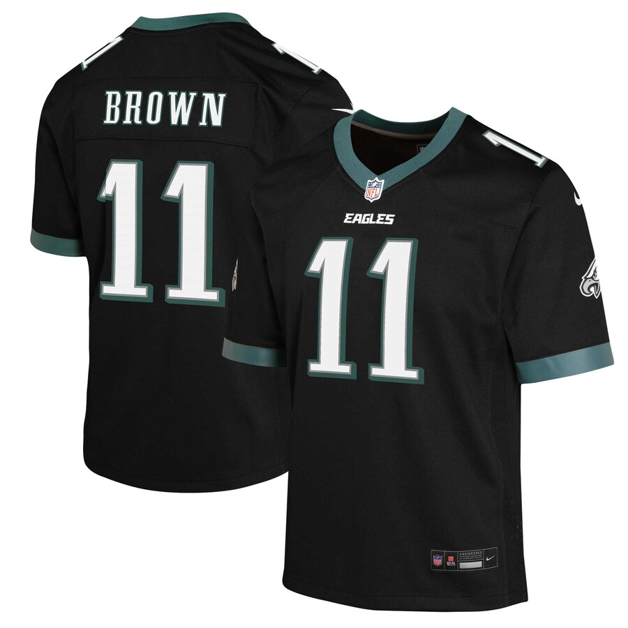 Youth Philadelphia Eagles A.J. Brown Nike Black Alternate Game Jersey - Puhuasuan