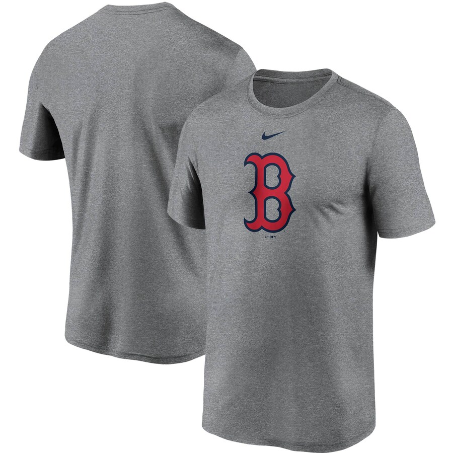 Men's Boston Red Sox Nike Gray Large Logo Legend Performance T-Shirt - Puhuasuan