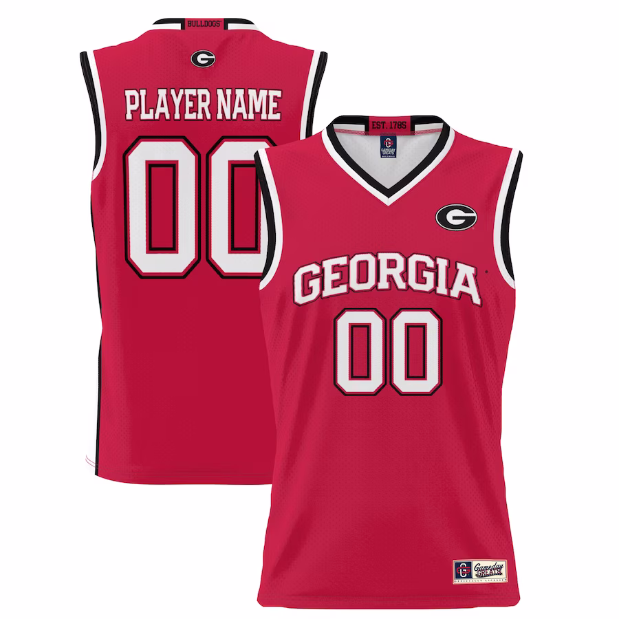 Georgia Bulldogs GameDay Greats Youth NIL Pick-A-Player Lightweight Basketball Jersey - Red - Puhuasuan