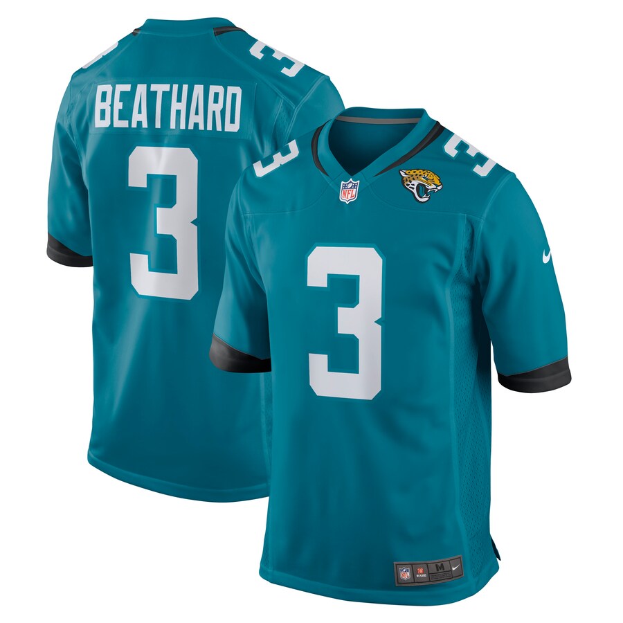 Men's Jacksonville Jaguars C.J. Beathard Nike Teal Game Jersey - Puhuasuan