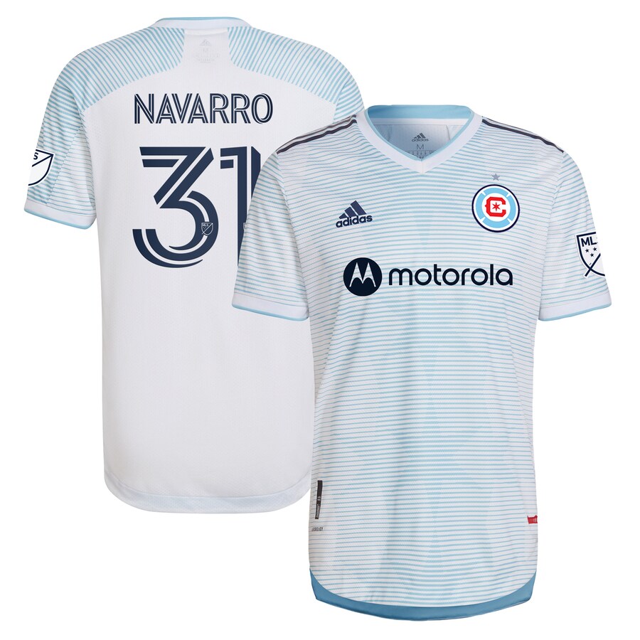 Men's Chicago Fire adidas White 2022 Lakefront Kit Authentic Player Jersey - Puhuasuan