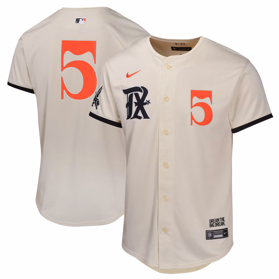 Youth Texas Rangers Corey Seager Nike Natural City Connect Limited Player Jersey - Puhuasuan