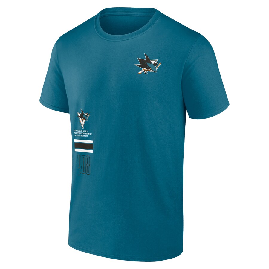 Men's San Jose Sharks Fanatics Teal Represent T-Shirt - Puhuasuan
