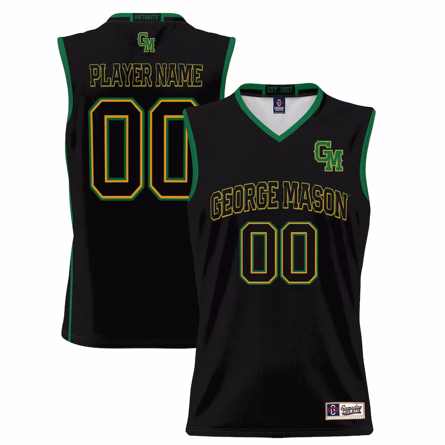 George Mason Patriots GameDay Greats Youth NIL Pick-A-Player Lightweight Basketball Jersey - Black - Puhuasuan