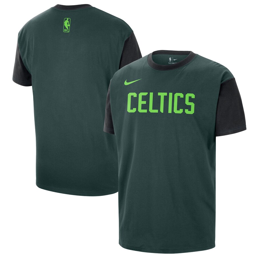 Men's Boston Celtics Nike Green 2024/25 City Edition Courtside Color Block T-Shirt - Puhuasuan