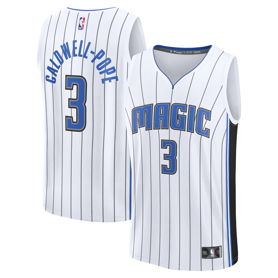 Men's Orlando Magic Kentavious Caldwell-Pope Fanatics White Fast Break Replica Player Jersey - Association Edition - Puhuasuan