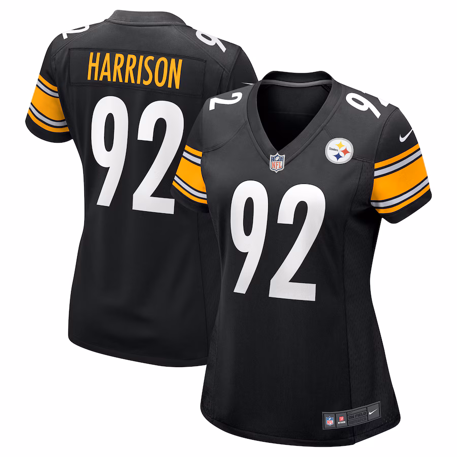 Women's Pittsburgh Steelers James Harrison Nike Black Retired Game Jersey - Puhuasuan