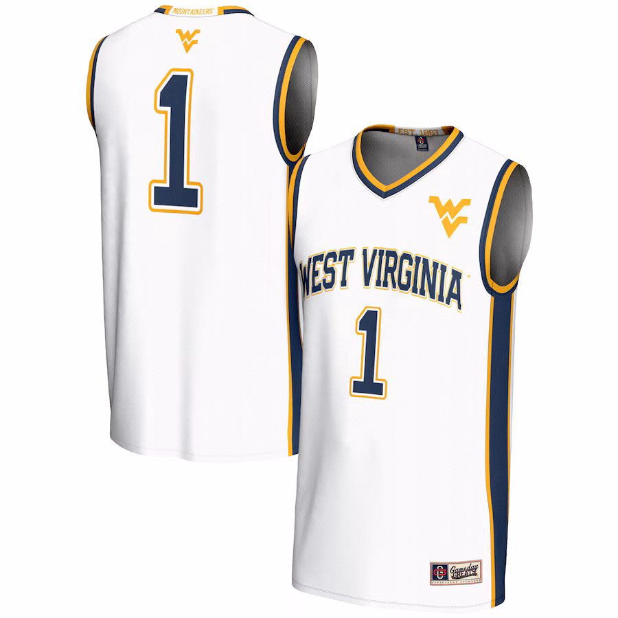 Unisex GameDay Greats #1 White West Virginia Mountaineers Lightweight Basketball Jersey - Puhuasuan