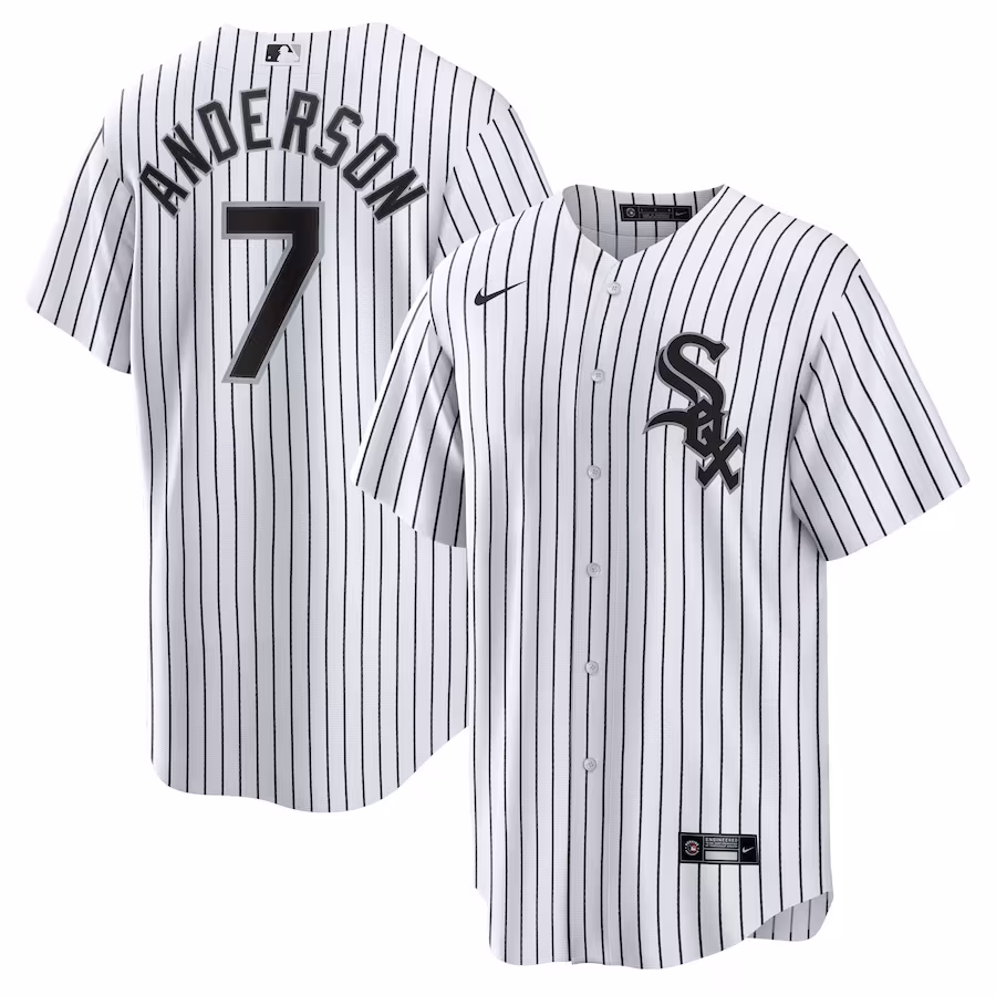 Men's Chicago White Sox Tim Anderson Nike White Home Replica Player Jersey - Puhuasuan