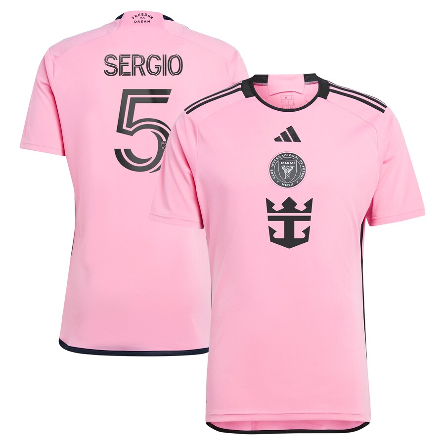 Men's Inter Miami CF Sergio Busquets adidas Pink 2024 2getherness Replica Player Jersey - Puhuasuan