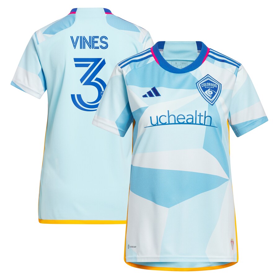 Women's Colorado Rapids Sam Vines adidas Light Blue 2024 New Day Kit Replica Player Jersey - Puhuasuan