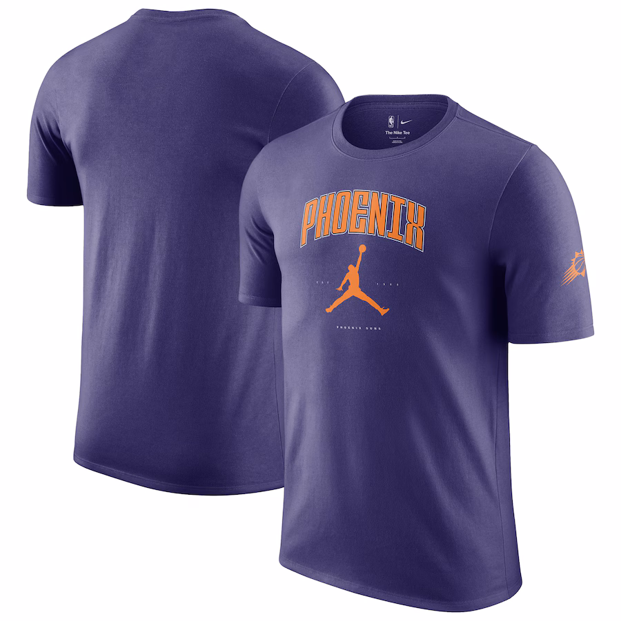Unisex Phoenix Suns Jordan Brand Purple Essential Cities T-Shirt - Puhuasuan