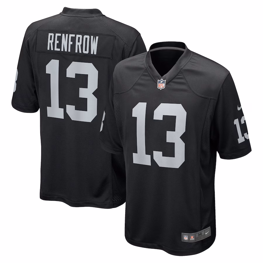 Men's Las Vegas Raiders Hunter Renfrow Nike Black Player Jersey - Puhuasuan