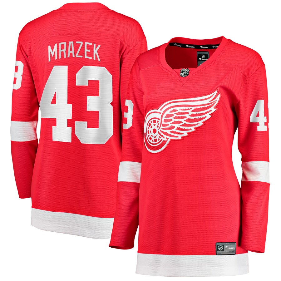 Women's Detroit Red Wings Petr Mrazek Fanatics Red Home Breakaway Player Jersey - Puhuasuan