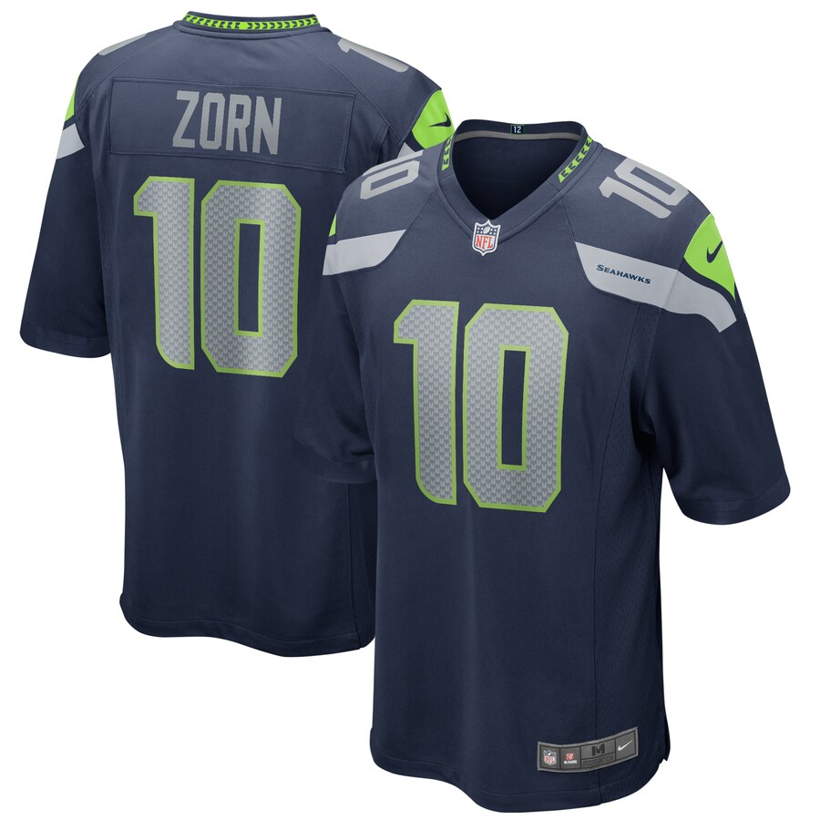 Men's Seattle Seahawks Jim Zorn Nike College Navy Game Retired Player Jersey - Puhuasuan