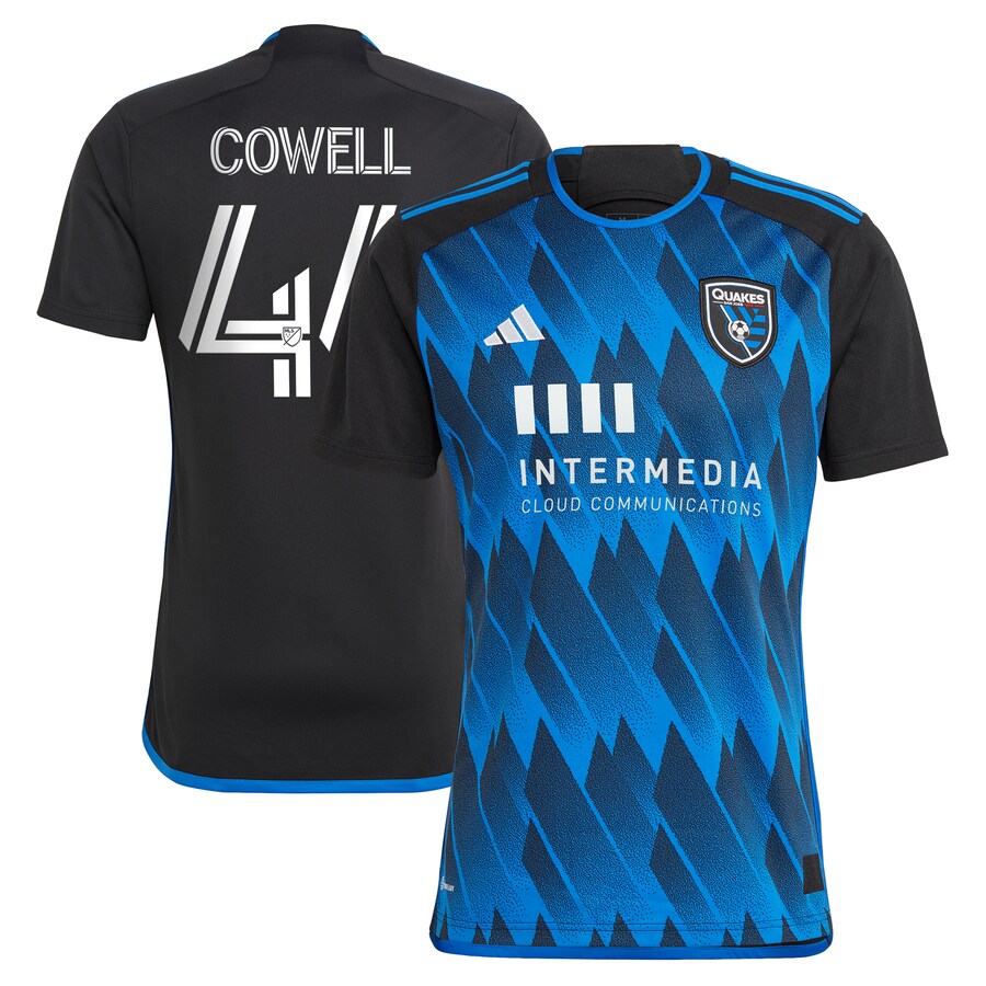 Men's San Jose Earthquakes Cade Cowell adidas Blue 2023 Active Fault Jersey Replica Jersey - Puhuasuan