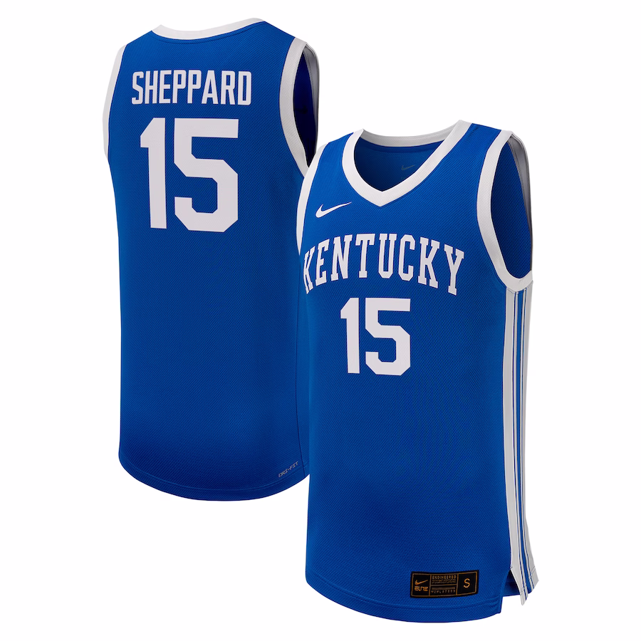 Reed Sheppard Kentucky Wildcats Nike NIL Basketball Replica Player Jersey - Royal - Puhuasuan