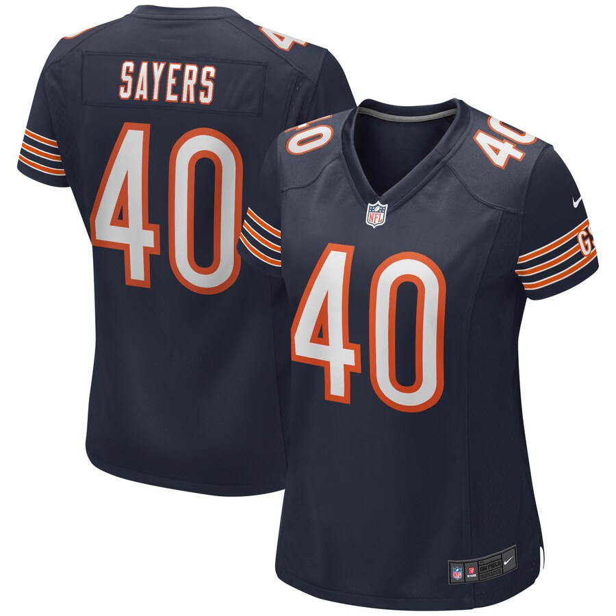 Women's Chicago Bears Gale Sayers Nike Navy Game Retired Player Jersey - Puhuasuan