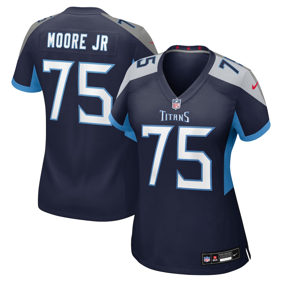 Women's Tennessee Titans Dan Moore Jr. Nike Navy Team Game Jersey - Puhuasuan
