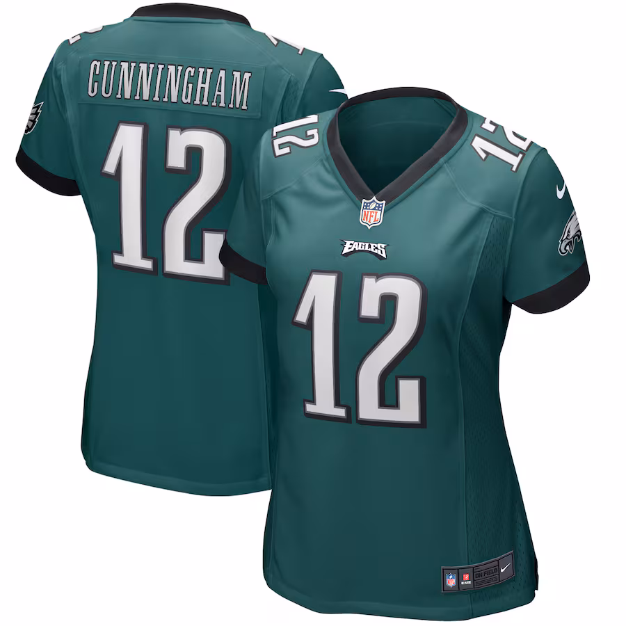 Women's Philadelphia Eagles Randall Cunningham Nike Midnight Green Game Retired Player Jersey - Puhuasuan