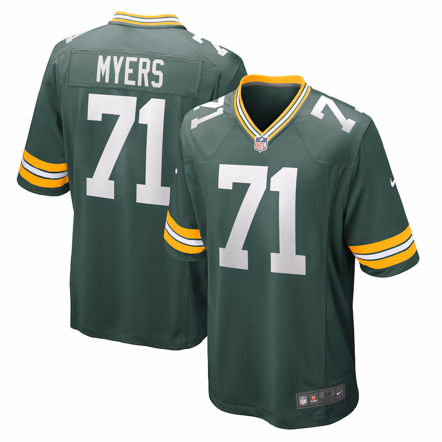Men's Green Bay Packers Josh Myers Nike Green Game Jersey - Puhuasuan