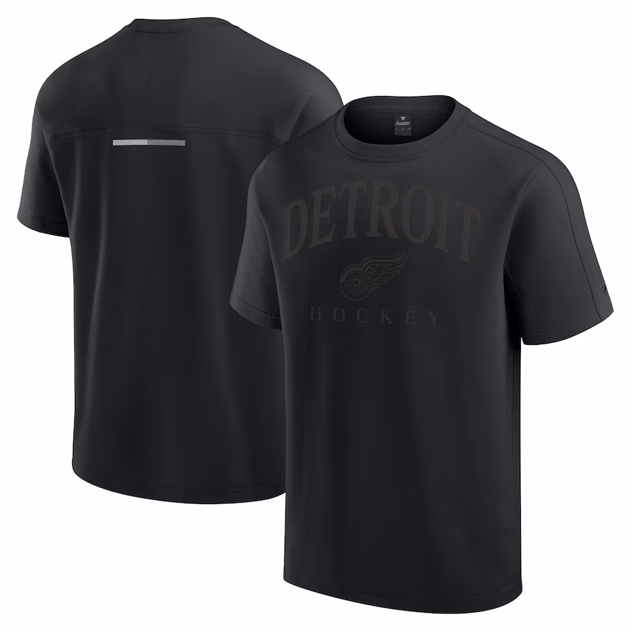 Men's Detroit Red Wings Fanatics Black Elements Flex Tri-Blend T-Shirt - Puhuasuan