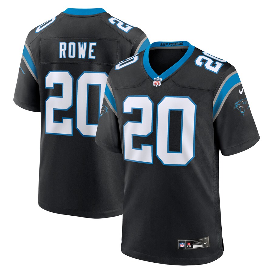 Men's Carolina Panthers Eric Rowe Nike Black Game Jersey - Puhuasuan