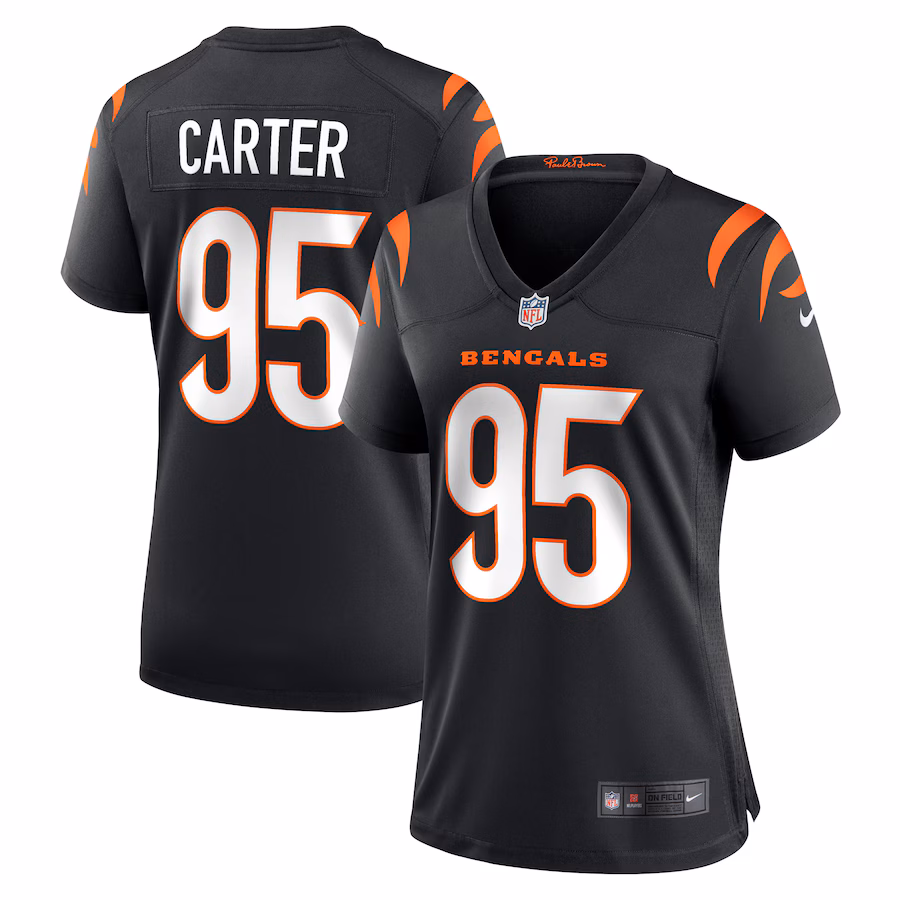 Women's Cincinnati Bengals Zach Carter Nike Black Game Player Jersey - Puhuasuan
