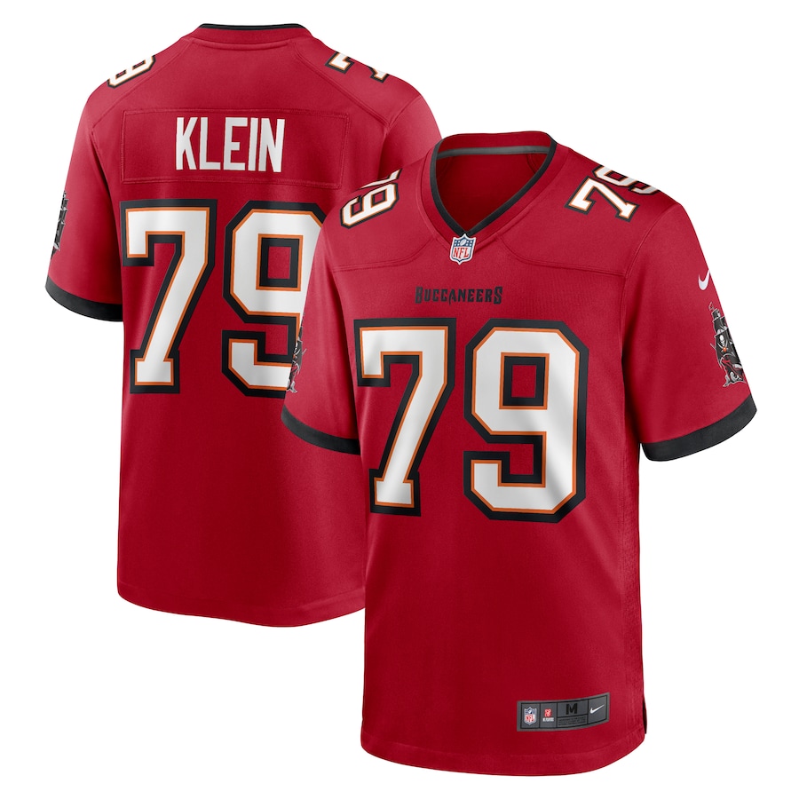 Men's Tampa Bay Buccaneers Elijah Klein Nike  Red  Game Jersey - Puhuasuan