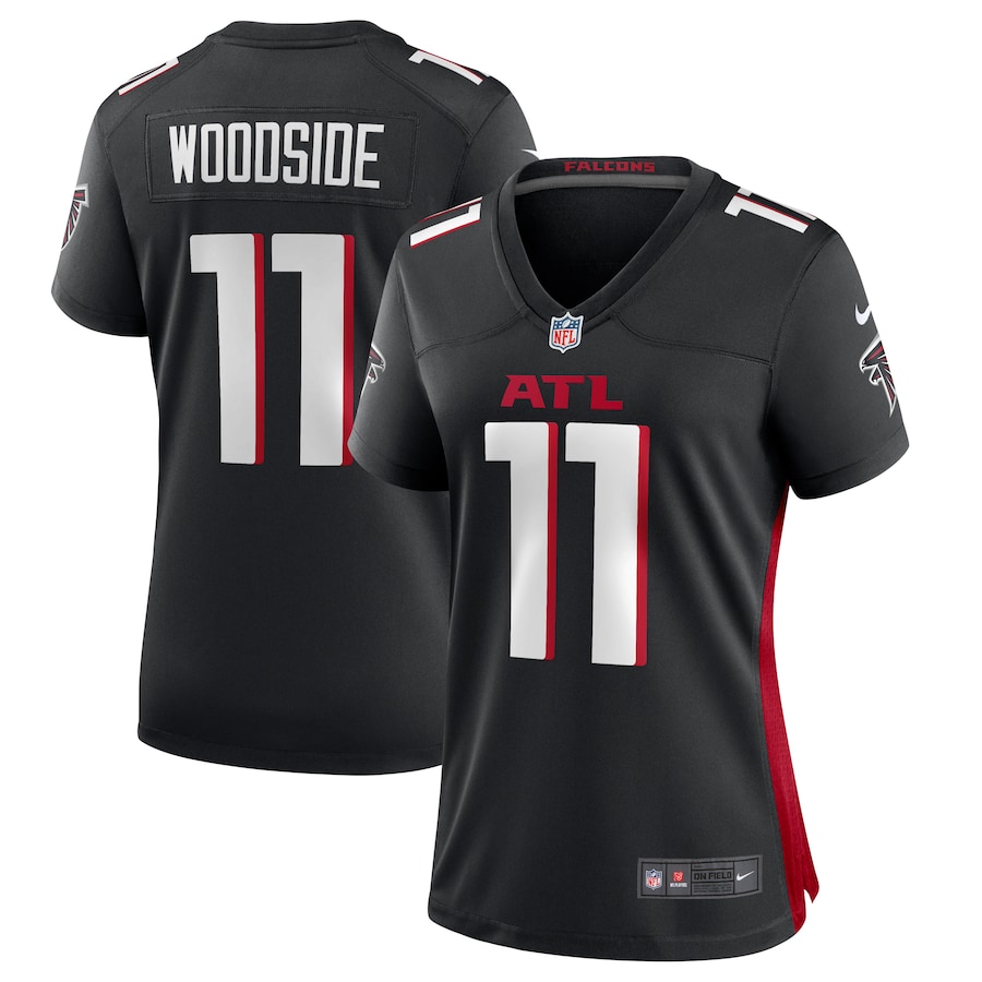 Women's Atlanta Falcons Logan Woodside Nike  Black Team Game Jersey - Puhuasuan