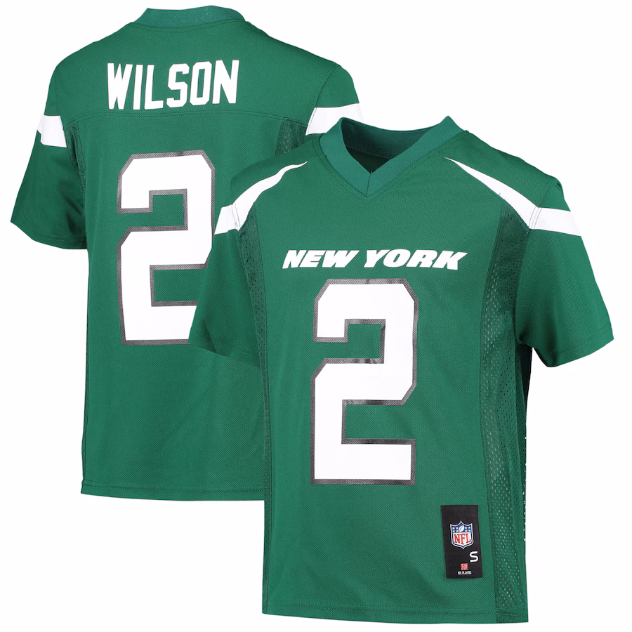 Youth New York Jets Zach Wilson Green Replica Player Jersey - Puhuasuan