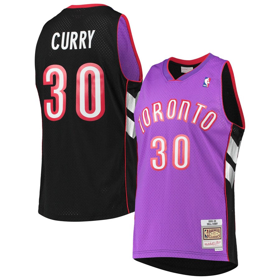 Men's Toronto Raptors Dell Curry Mitchell & Ness Purple 2001/02 Hardwood Classics Swingman Jersey - Puhuasuan