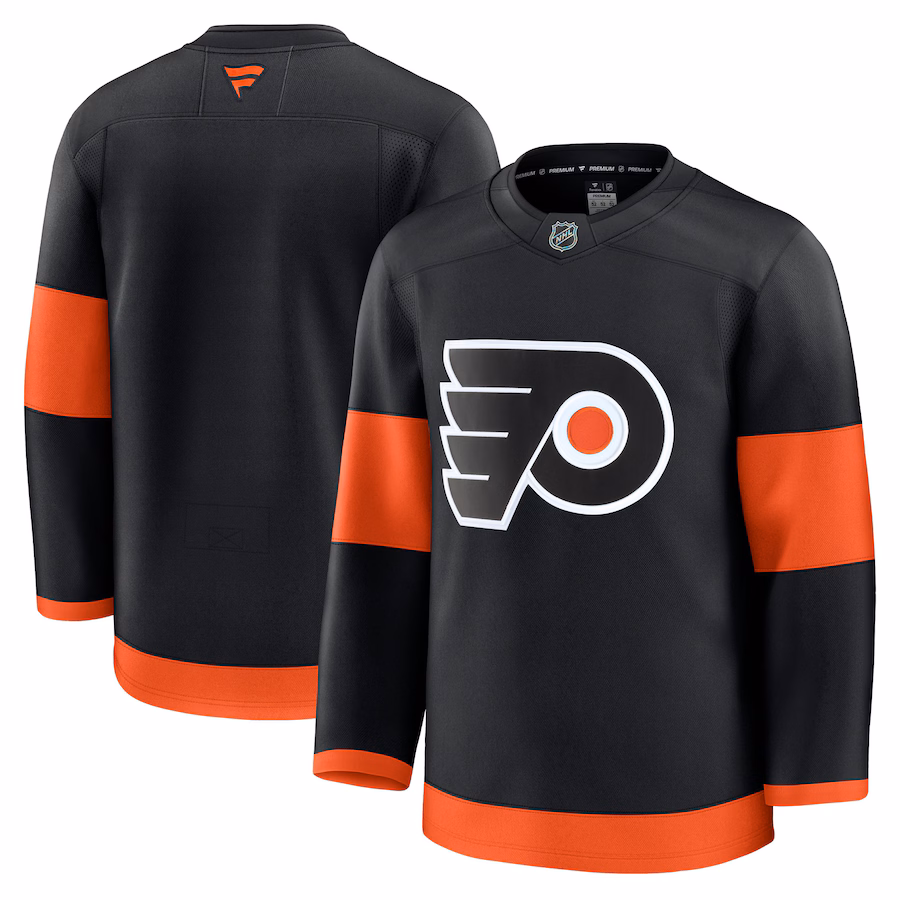 Men's Philadelphia Flyers Fanatics Black Alternate Premium Jersey - Puhuasuan