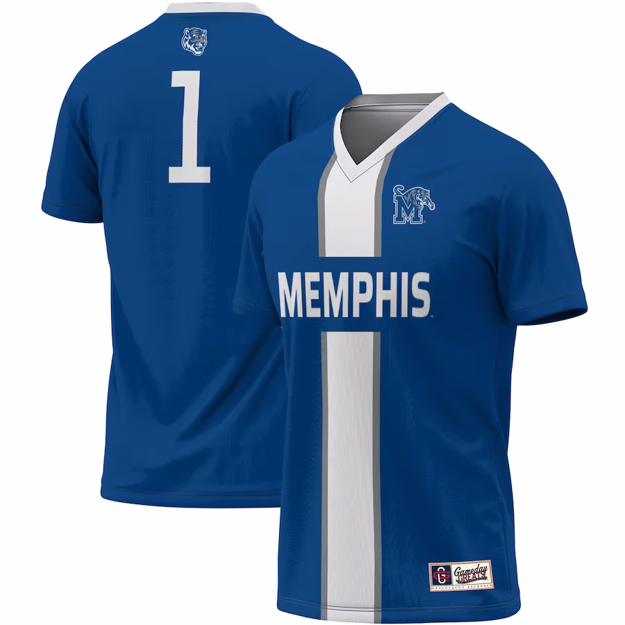 #1 Memphis Tigers ProSphere Unisex Lightweight Soccer Jersey - Navy - Puhuasuan