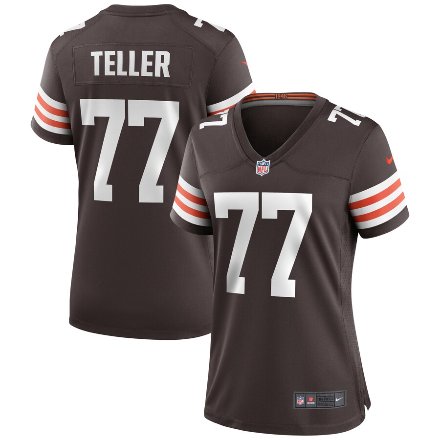 Women's Cleveland Browns Wyatt Teller Nike Brown Game Jersey - Puhuasuan