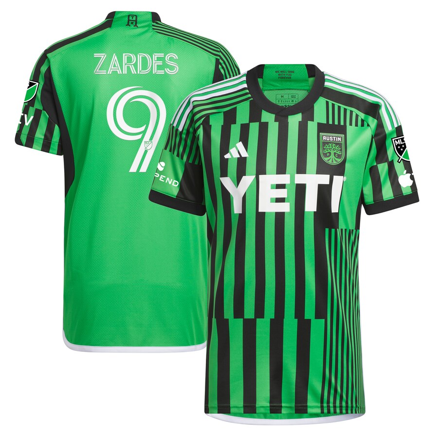 Men's Austin FC Gyasi Zardes adidas Green 2023 Las Voces Kit Authentic Jersey - Puhuasuan