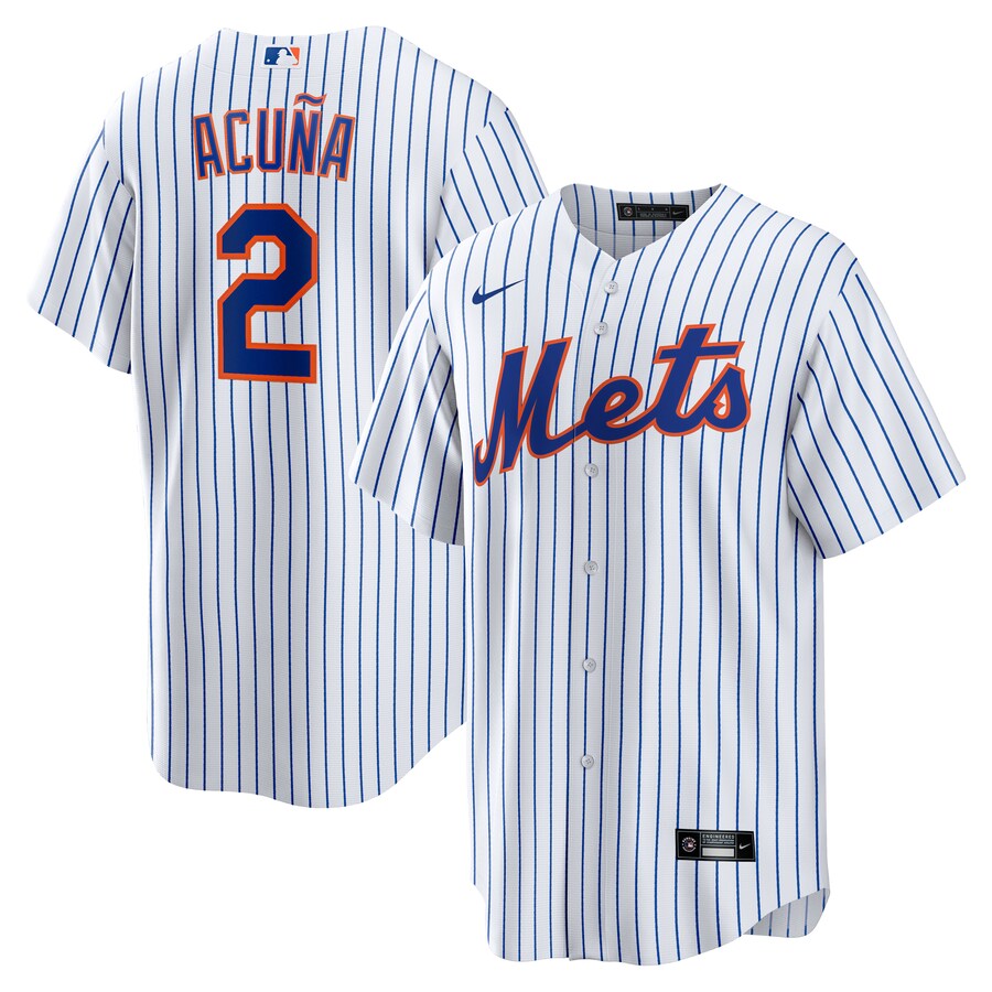 Men's New York Mets Luisangel Acuña Nike White Home Replica Player Jersey - Puhuasuan