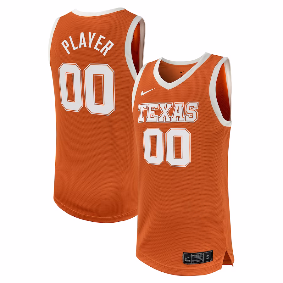 Texas Longhorns Nike Unisex NIL Pick-A-Player Women's Basketball Jersey - Texas Orange - Puhuasuan