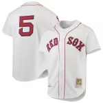Men's Boston Red Sox Nomar Garciaparra Mitchell & Ness White 1997 Cooperstown Collection Authentic Jersey - Puhuasuan