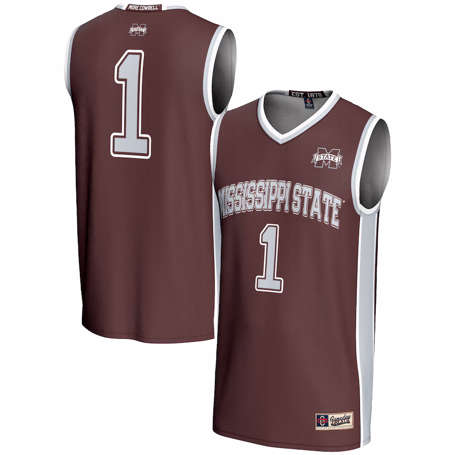 Youth GameDay Greats #1 Maroon Mississippi State Bulldogs Lightweight Basketball Jersey - Puhuasuan