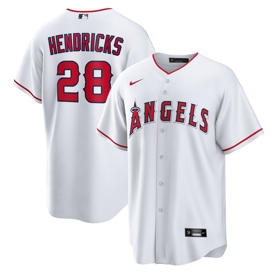 Men's Los Angeles Angels Kyle Hendricks Nike White Home Replica Jersey - Puhuasuan