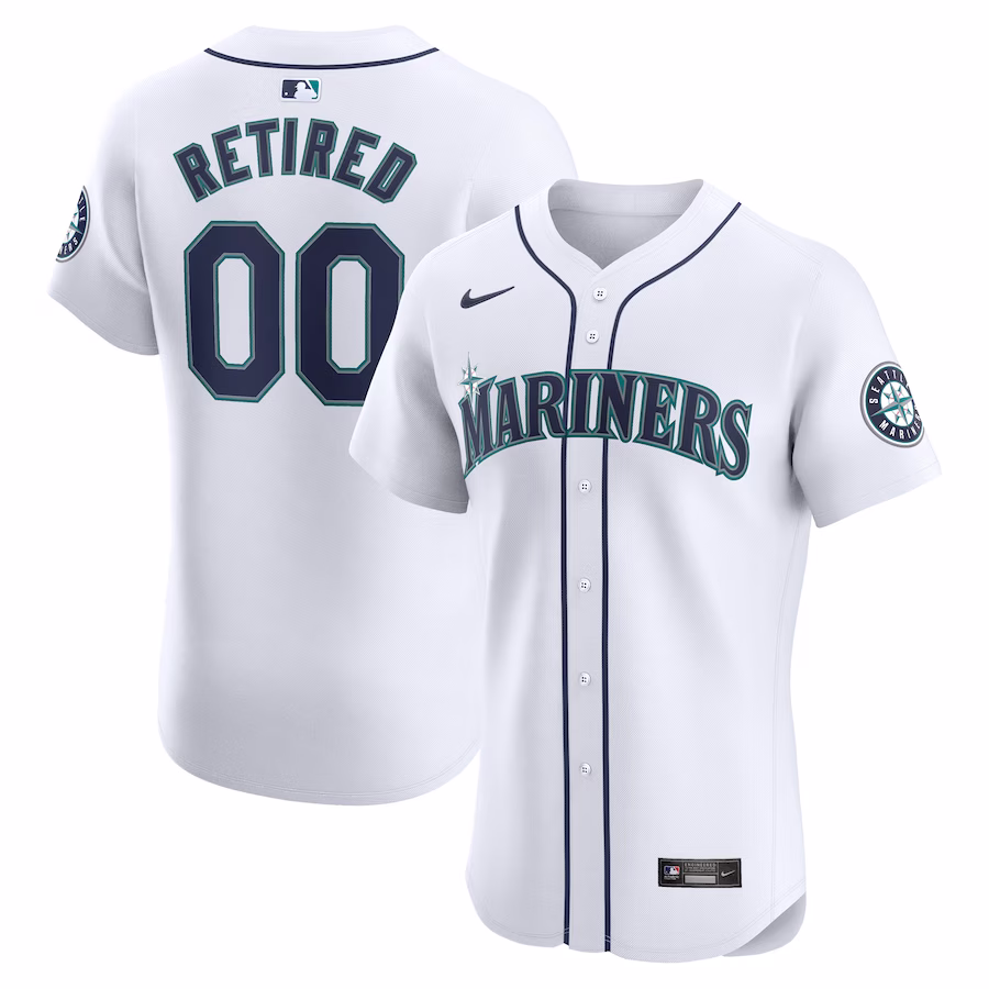 Men's Seattle Mariners Nike White Home Elite Pick-A-Player Retired Roster Jersey - Puhuasuan