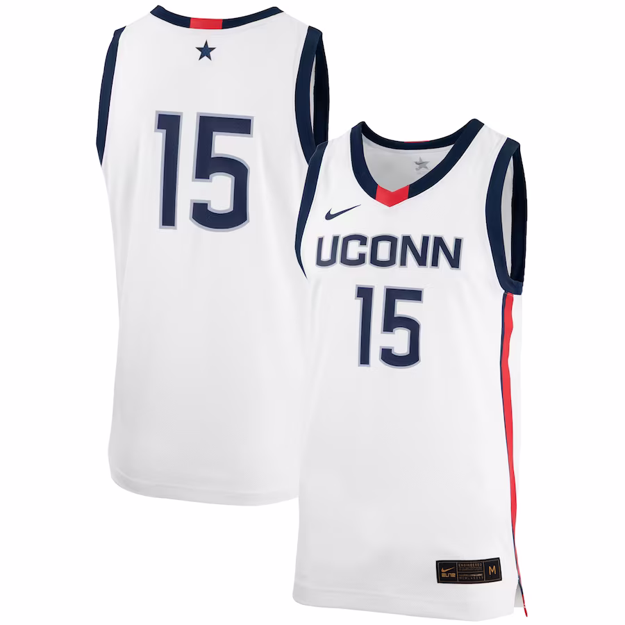#15 UConn Huskies Nike Unisex Women's Basketball Replica Jersey - White - Puhuasuan