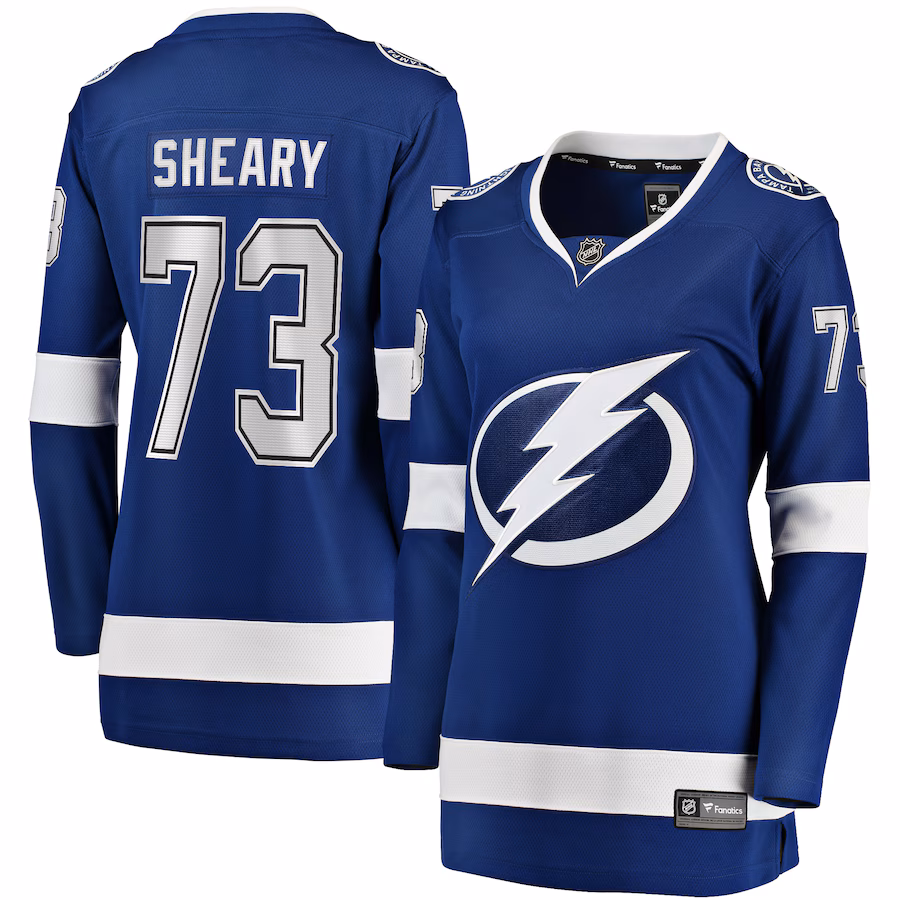 Women's Tampa Bay Lightning Conor Sheary Fanatics Blue Home Breakaway Player Jersey - Puhuasuan